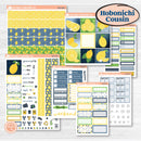 Summer Lemon Kit | Hobonichi Cousin Weekly & Daily Planner Kit Stickers | Lemon Me Know | KIT-393-E