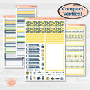 Summer Lemon Kit | A5 Compact Vertical Planner Kit Stickers for Erin Condren | Lemon Me Know | KIT-393-G