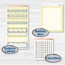 Summer Lemon Kit | 7x9 Compact Vertical Planner Kit Stickers | Lemon Me Know | KIT-393-H