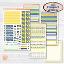 Summer Lemon Kit | 7x9 Compact Vertical Planner Kit Stickers | Lemon Me Know | KIT-393-H
