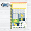 Summer Lemon Kit | Plum Vertical Priorities 7x9 Planner Kit Stickers | Lemon Me Know | KIT-393-J