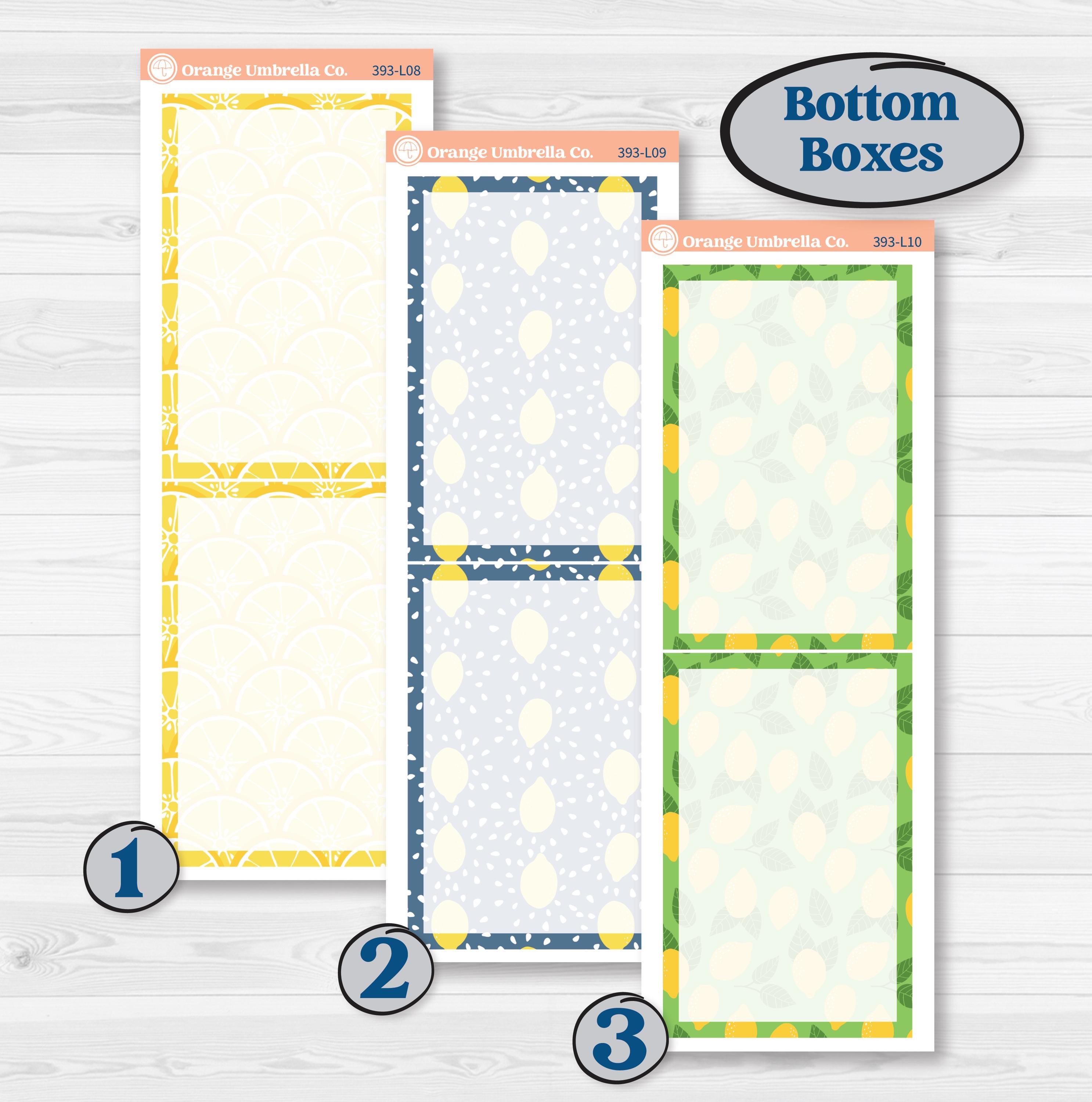 Summer Lemon Kit | A5 Daily Duo Planner Kit Stickers | Lemon Me Know | KIT-393-L