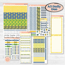 Summer Lemon Kit | A5 Daily Duo Planner Kit Stickers | Lemon Me Know | KIT-393-L
