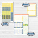 Summer Lemon Kit | 7x9 Plum Daily Planner Kit Stickers | Lemon Me Know | KIT-393-P