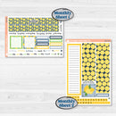Summer Lemon Kit | 7x9 Plum Monthly & Dashboard Planner Kit Stickers | Lemon Me Know | KIT-393-T