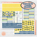 Summer Lemon Kit | Hobonichi Cousin Monthly Planner Kit Stickers | Lemon Me Know | KIT-393-Y