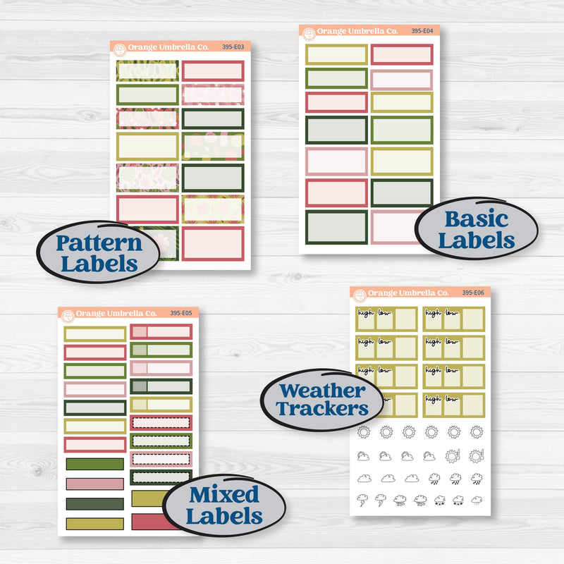 Tropical Summer Kit | Hobonichi Cousin Weekly & Daily Planner Kit Stickers | Borneo | KIT-395-E