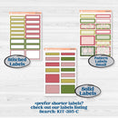 Tropical Summer Kit | A5 Compact Vertical Planner Kit Stickers for Erin Condren | Borneo | KIT-395-G