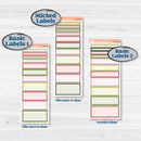 Tropical Summer Kit | A5 Daily Duo Planner Kit Stickers | Borneo | KIT-395-L