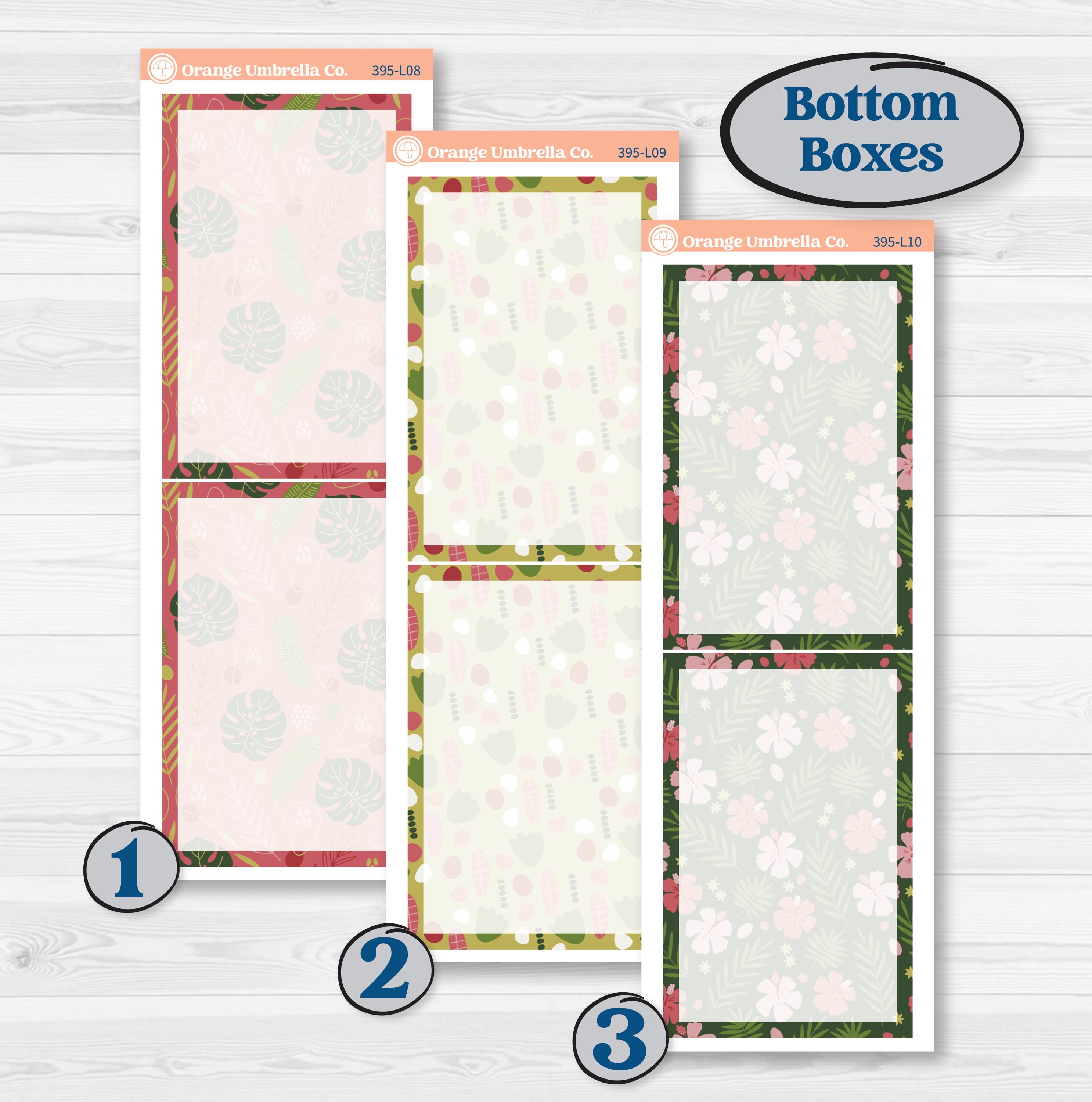 Tropical Summer Kit | A5 Daily Duo Planner Kit Stickers | Borneo | KIT-395-L