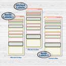 Tropical Summer Kit | 7x9 Erin Condren Daily Duo Planner Kit Stickers | Borneo | KIT-395-M