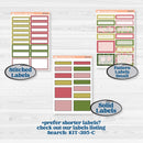 Tropical Summer Kit | A5 Plum Daily Planner Kit Stickers | Borneo | KIT-395-N