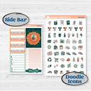 Floral Tropical Summer Kit | Weekly Add-On Planner Kit Stickers | Hawaii | KIT-396-B