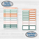 Floral Tropical Summer Kit | Weekly Add-On Labels Planner Kit Stickers | Hawaii | KIT-396-C
