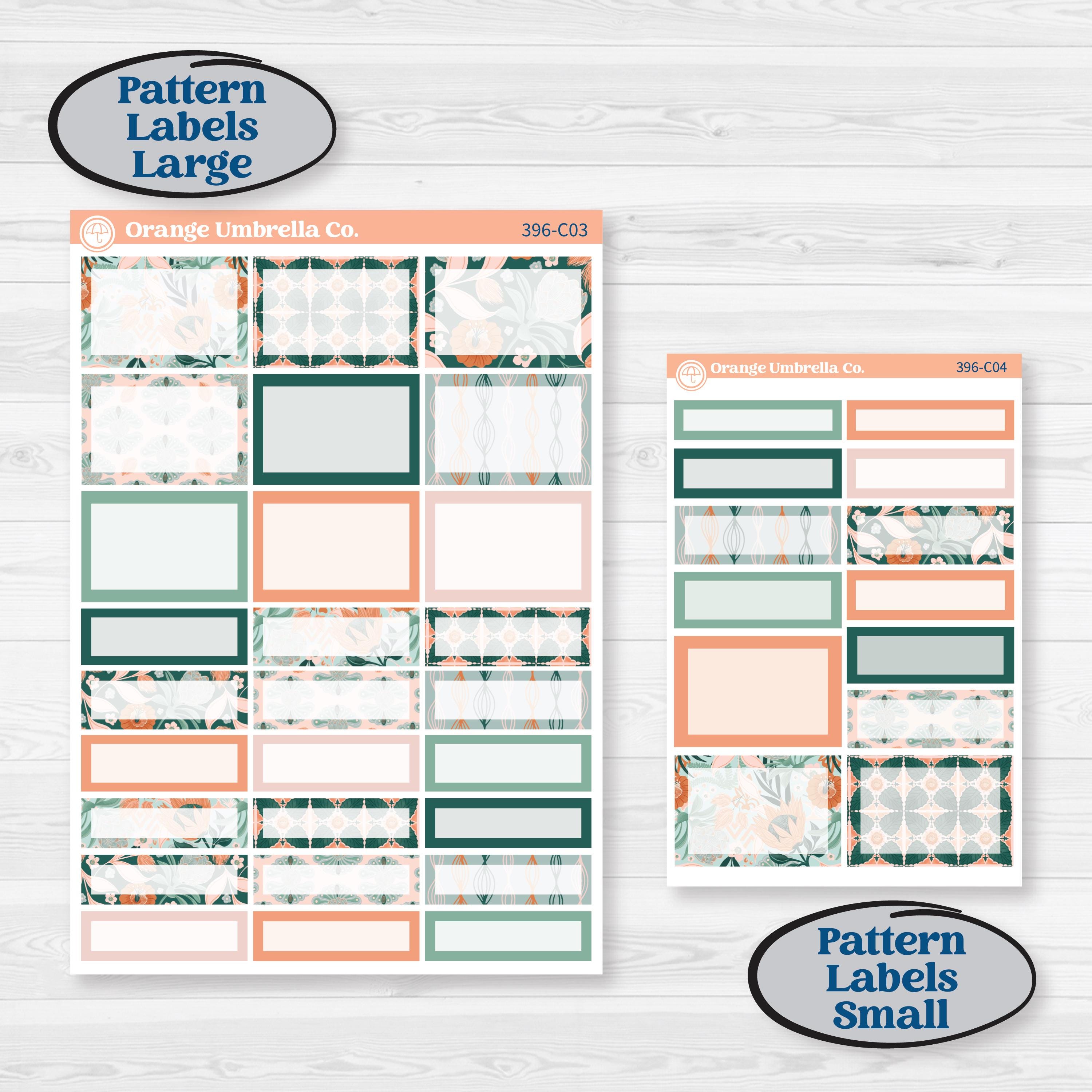 Floral Tropical Summer Kit | Weekly Add-On Labels Planner Kit Stickers | Hawaii | KIT-396-C