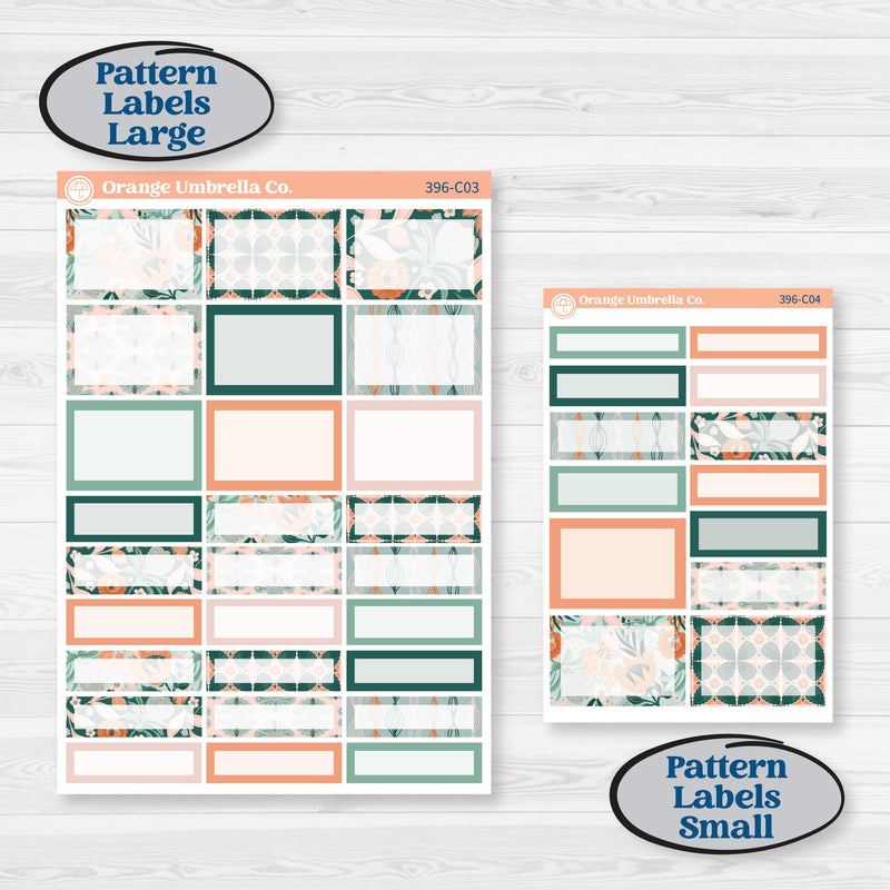 Floral Tropical Summer Kit | Weekly Add-On Labels Planner Kit Stickers | Hawaii | KIT-396-C