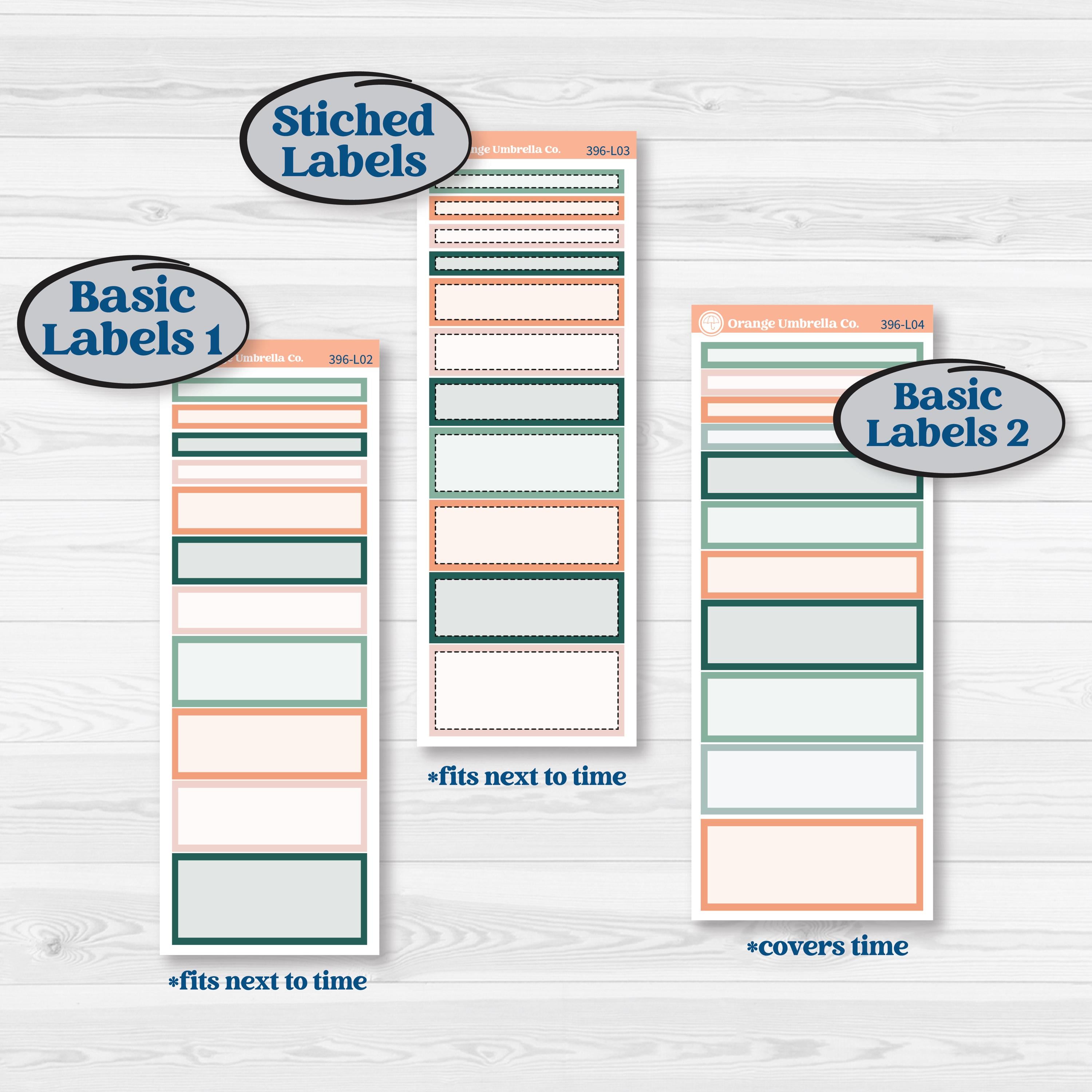 Floral Tropical Summer Kit | A5 Daily Duo Planner Kit Stickers | Hawaii | KIT-396-L