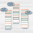 Floral Tropical Summer Kit | A5 Daily Duo Planner Kit Stickers | Hawaii | KIT-396-L