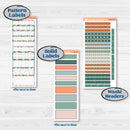 Floral Tropical Summer Kit | A5 Daily Duo Planner Kit Stickers | Hawaii | KIT-396-L