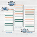 Floral Tropical Summer Kit | 7x9 Erin Condren Daily Duo Planner Kit Stickers | Hawaii | KIT-396-M