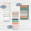 Floral Tropical Summer Kit | 7x9 Erin Condren Daily Duo Planner Kit Stickers | Hawaii | KIT-396-M