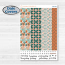 Floral Tropical Summer Kit | 7x9 Erin Condren Daily Duo Planner Kit Stickers | Hawaii | KIT-396-M