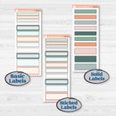 Floral Tropical Summer Kit | A5 Plum Daily Planner Kit Stickers | Hawaii | KIT-396-N