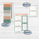 Floral Tropical Summer Kit | A5 Plum Daily Planner Kit Stickers | Hawaii | KIT-396-N