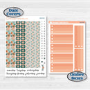 Floral Tropical Summer Kit | 7x9 Plum Daily Planner Kit Stickers | Hawaii | KIT-396-P