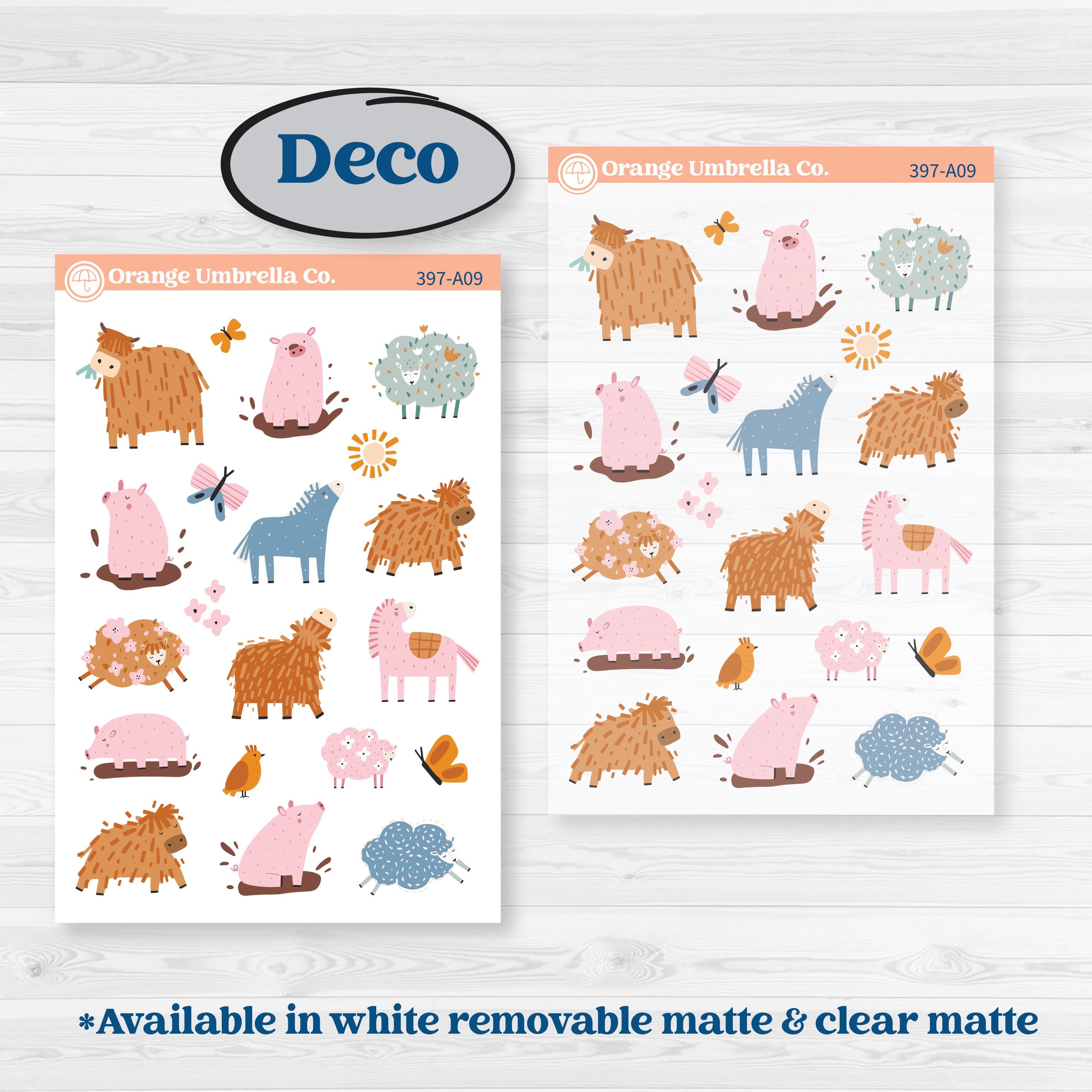 Cow Farm Kit | Weekly Sticker Kit for Vertical Planners like Erin Condren | Legen-dairy | KIT-397-A