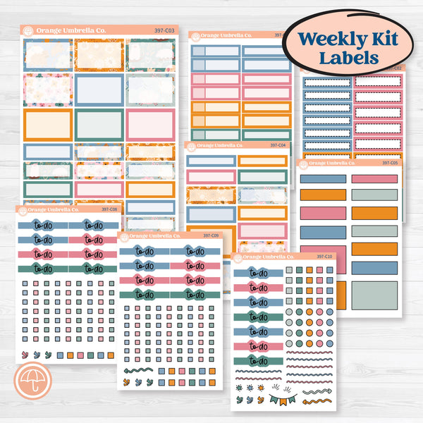 Cow Farm Kit | Weekly Add-On Labels Planner Kit Stickers | Legen-dairy | KIT-397-C