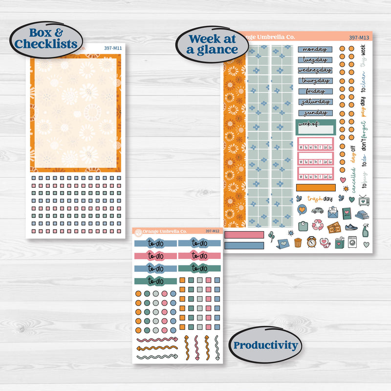 Cow Farm Kit | 7x9 Erin Condren Daily Duo Planner Kit Stickers | Legen-dairy | KIT-397-M