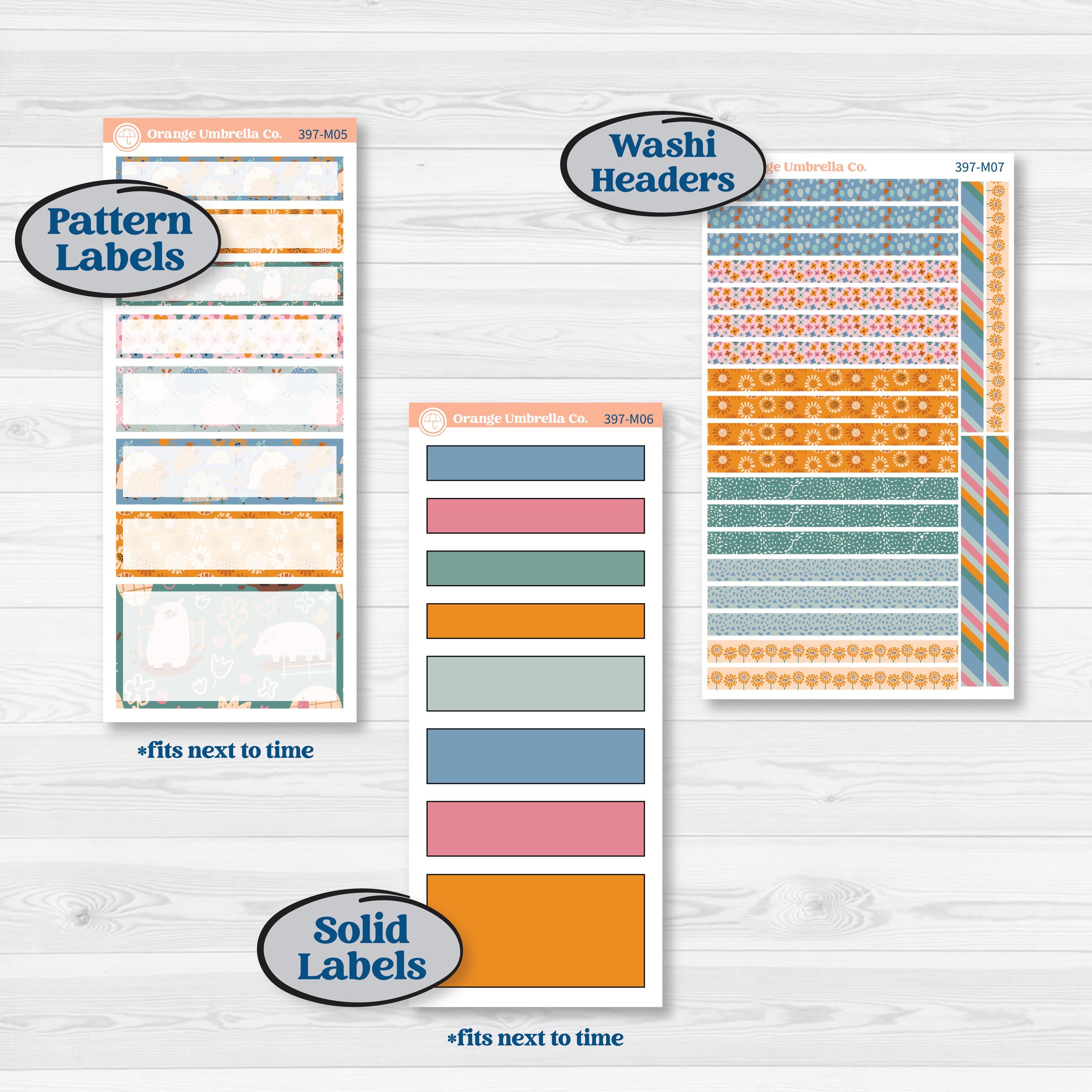 Cow Farm Kit | 7x9 Erin Condren Daily Duo Planner Kit Stickers | Legen-dairy | KIT-397-M
