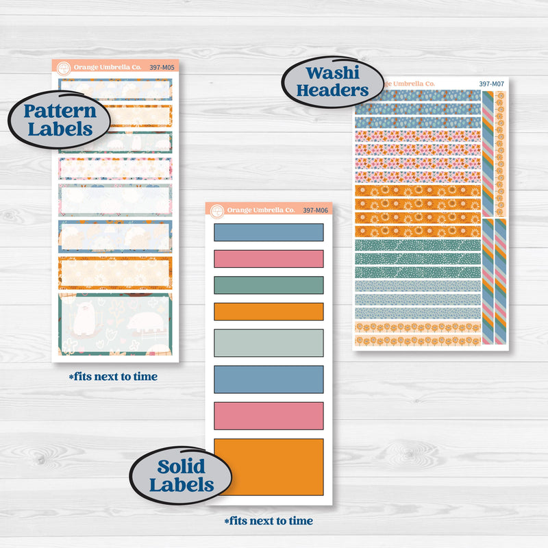 Cow Farm Kit | 7x9 Erin Condren Daily Duo Planner Kit Stickers | Legen-dairy | KIT-397-M