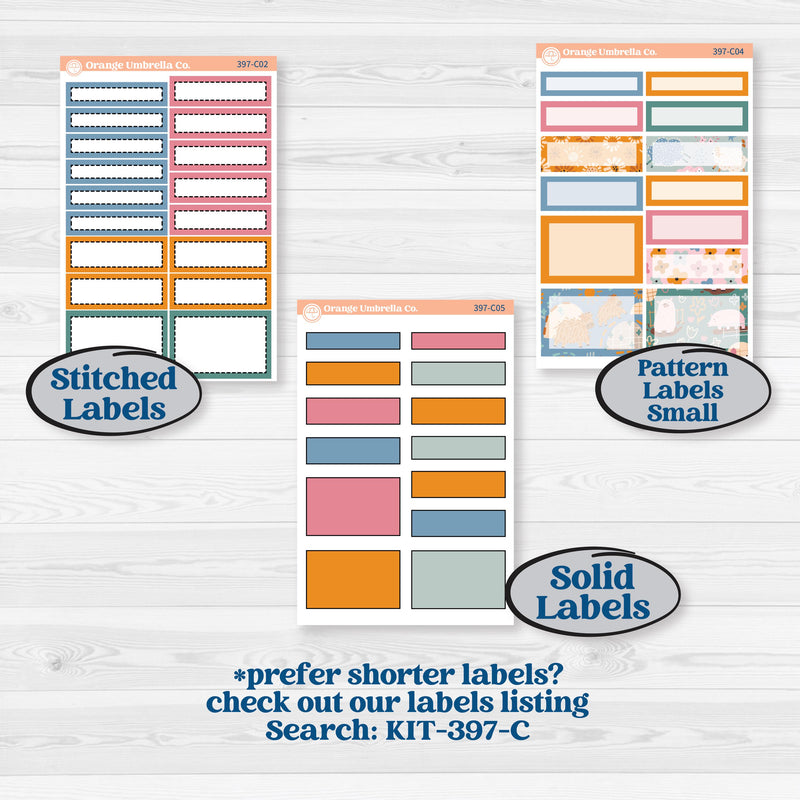 Cow Farm Kit | 7x9 Erin Condren Daily Duo Planner Kit Stickers | Legen-dairy | KIT-397-M