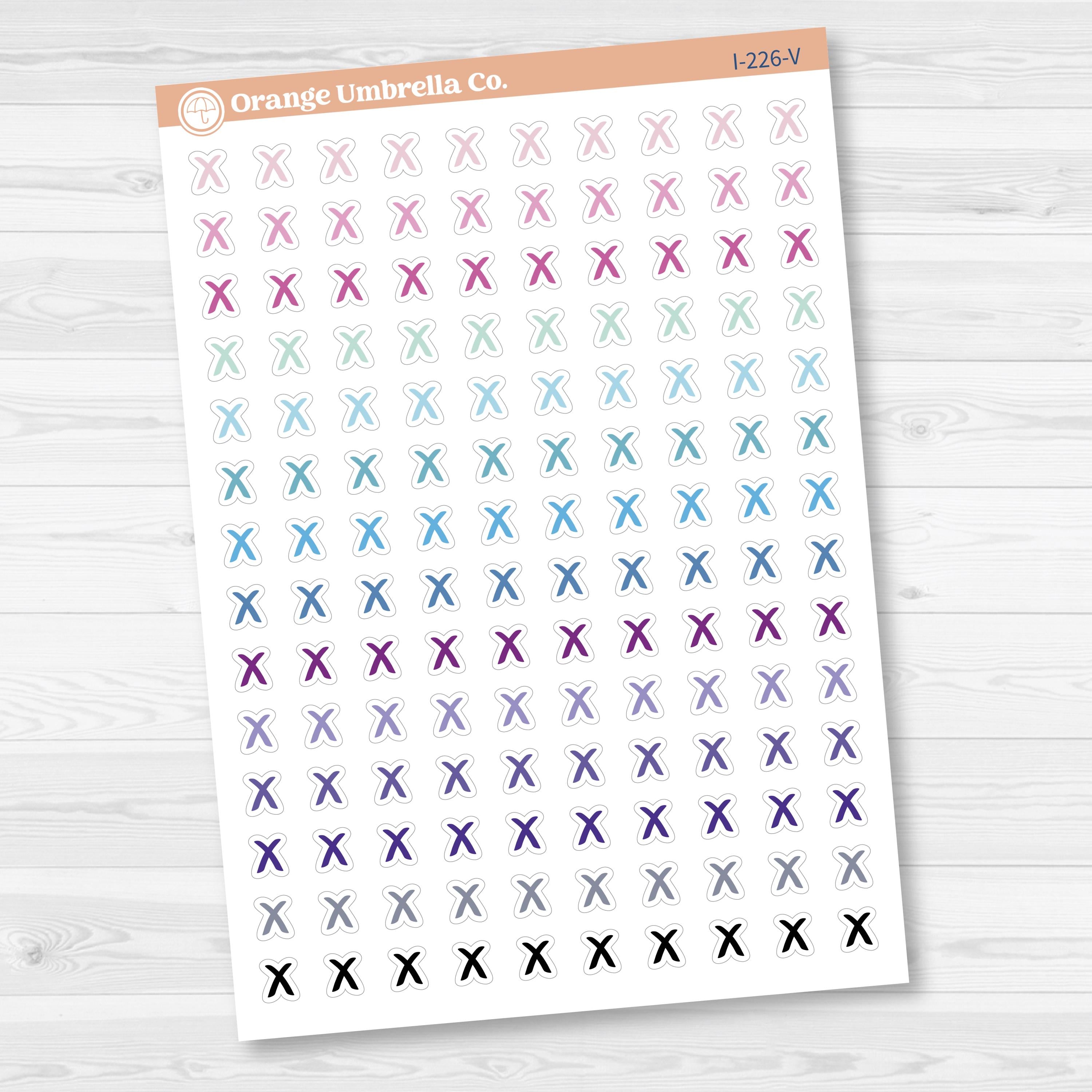 X / Cancelled Icon Planner Stickers | I-226