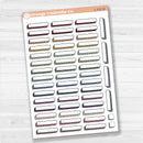 Hand Doodled Drop Shadow Label Box Planner Stickers | L-532