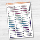 Hand Doodled Drop Shadow Label Box Planner Stickers | L-532