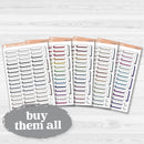 Hand Doodled Drop Shadow Label Box Planner Stickers | L-532