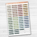 Washi Tape Days of the week Day Of the Week Planner Stickers | F17 | B-222