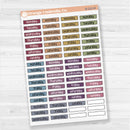 Washi Tape Days of the week Day Of the Week Planner Stickers | Clear Matte| F17 | B-222-CM