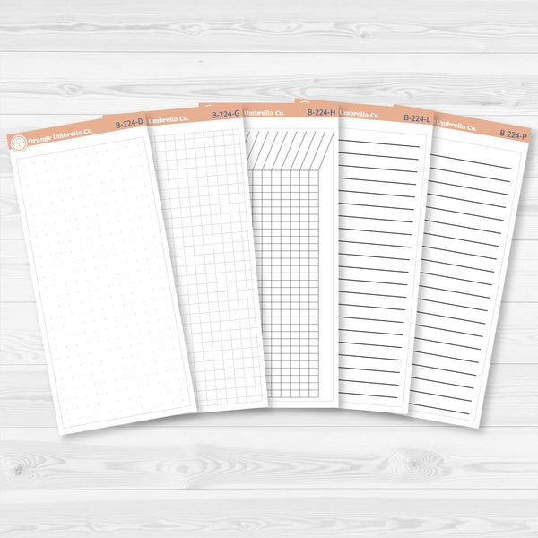 7x9 EC Monthly Right Side Dashboard Box Fillers for Erin Condren Planner Stickers | B-224