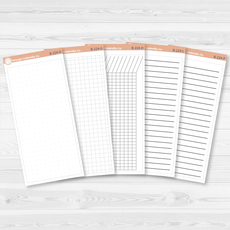 7x9 EC Monthly Right Side Dashboard Box Fillers for Erin Condren Planner Stickers | B-224