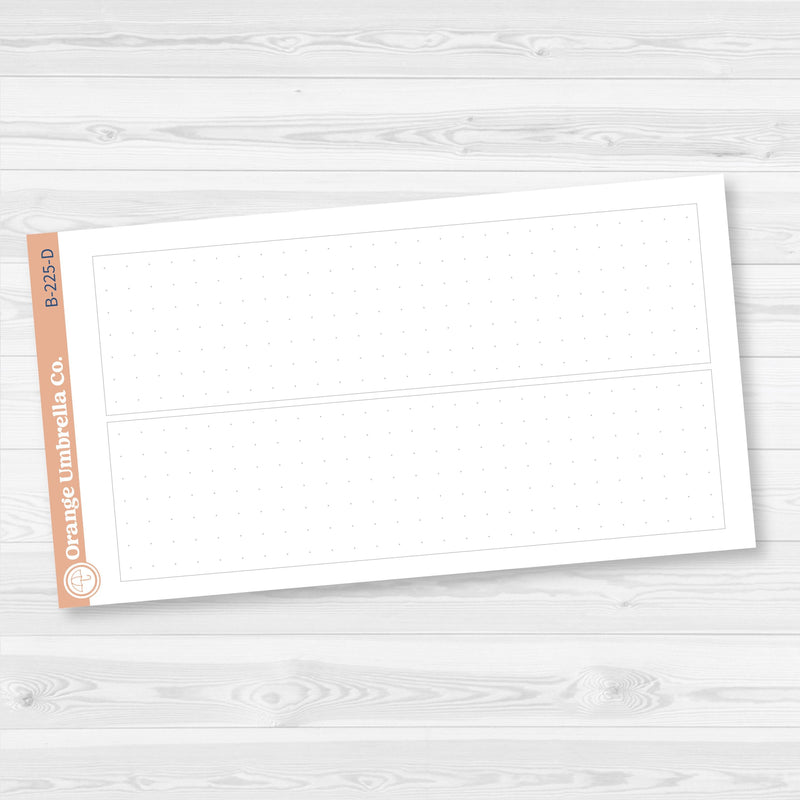 7x9 EC Monthly Bottom Box Dashboard Box Fillers for Erin Condren Planner Stickers | B-225