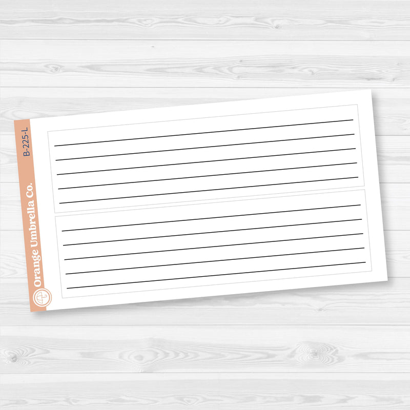 7x9 EC Monthly Bottom Box Dashboard Box Fillers for Erin Condren Planner Stickers | B-225
