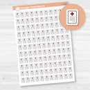 Micro Medical Bill / Chart Icon Planner Stickers | I-154