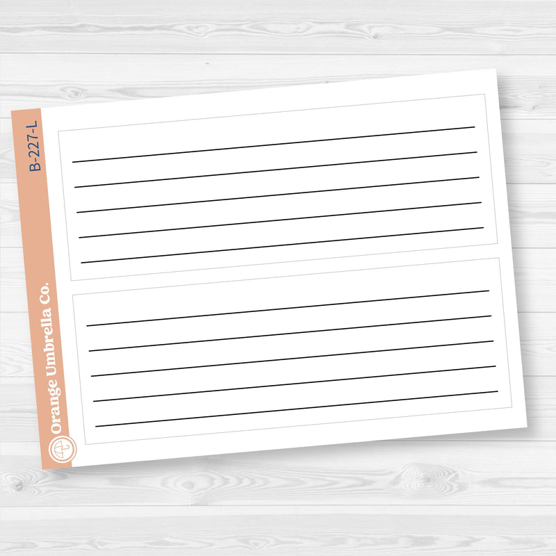 A5 EC Monthly | Bottom Box Dotted Sticker Covers Planner Stickers | B-227