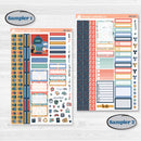 Back to School Kit | Weekly Sticker Kit for Vertical Planners like Erin Condren | First Day Back | KIT-398-A