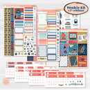 Back to School Kit | Weekly Sticker Kit for Vertical Planners like Erin Condren | First Day Back | KIT-398-A