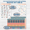 Back to School Kit | Hobonichi Cousin Weekly & Daily Planner Kit Stickers | First Day Back | KIT-398-E